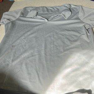 Grey soft collared shirt